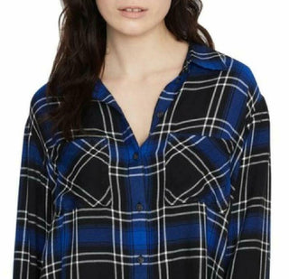 Camisa Boyfriend Nova Geração Feminina Sanctuary Azul Escuro Tamanho P