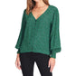 Blusa Sanctuary Feminina Noelle Smocked Cuff Verde Tamanho Médio