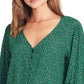 Blusa Sanctuary Feminina Noelle Smocked Cuff Verde Tamanho Médio