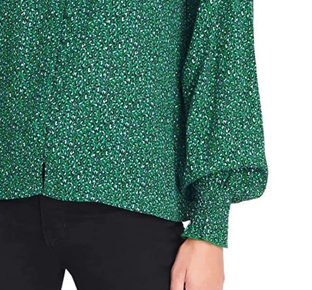 Blusa Sanctuary Feminina Noelle Smocked Cuff Verde Tamanho Médio