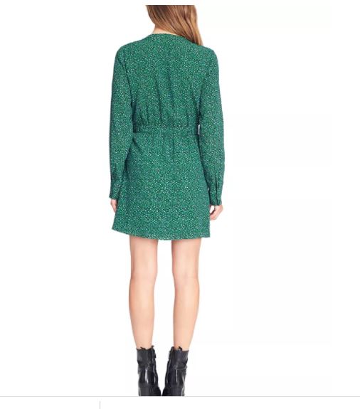 Vestido envelope estampado Stay The Night Sanctuary Feminino Verde Tamanho 14