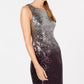 Vestido Calvin Klein Feminino com Paetês Cinza Tamanho 12