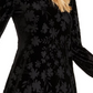 Vestido Calvin Klein Feminino Burnout Velvet Pattern A-Line Preto Tamanho 14
