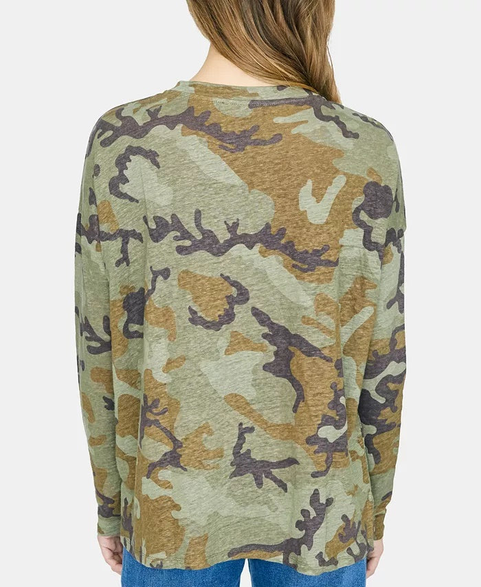 Camiseta Carlee Camo Feminina Sanctuary Mineral Camo Verde Tamanho Grande