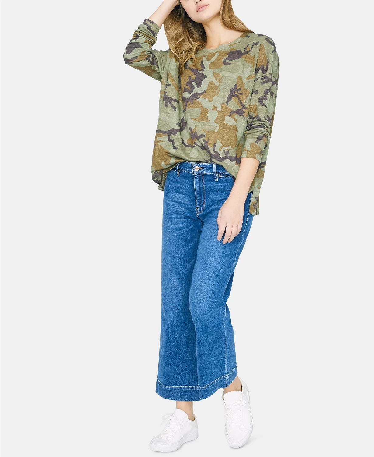 Camiseta Carlee Camo Feminina Sanctuary Mineral Camo Verde Tamanho Grande