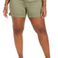 Shorts femininos plus size da moda rosa celebridade com punho verde brilhante tamanho pequeno pequeno