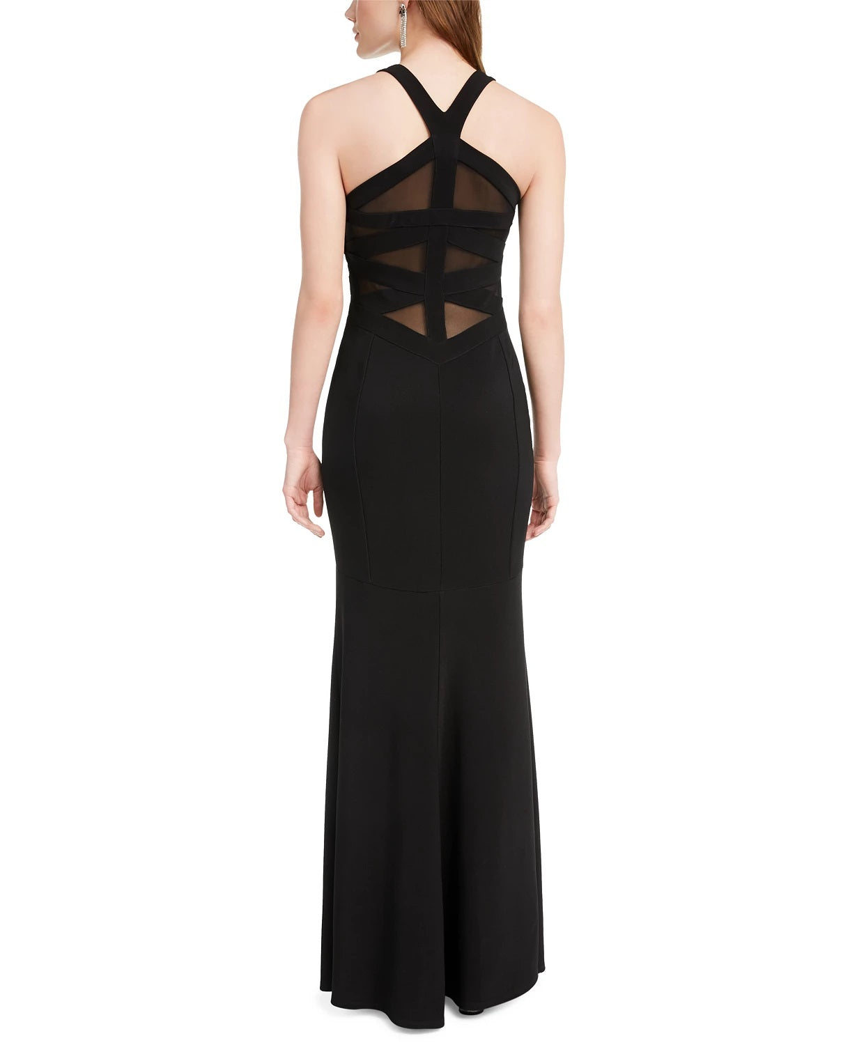 Vestido de malha recortado Emerald Sundae Juniors, preto, tamanho grande