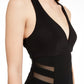 Vestido de malha recortado Emerald Sundae Juniors, preto, tamanho grande