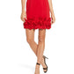 Vestido Donna Ricco Feminino com Bainha Cupcake Scuba, Tamanho Vermelho, Tamanho 8