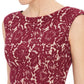 Vestido tubinho de renda com babados Donna Ricco feminino, vermelho, tamanho 10