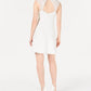 Vestido feminino 19 Cooper com decote em V e costas abertas, branco, tamanho X-S
