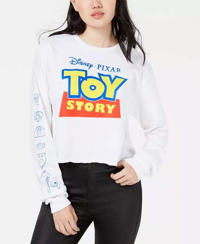 Camiseta gráfica Toy Story da Disney Mighty Fine Junior, tamanho X-G, branca