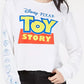 Camiseta gráfica Toy Story da Disney Mighty Fine Junior, tamanho X-G, branca