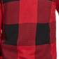 Suéter masculino vintage à prova de intempéries com zíper de um quarto, xadrez Buffalo, vermelho, tamanho médio