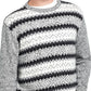 Suéter de esqui Fair Isle vintage masculino à prova de intempéries, preto, tamanho pequeno