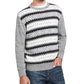 Suéter de esqui Fair Isle vintage masculino à prova de intempéries, preto, tamanho XXX-G