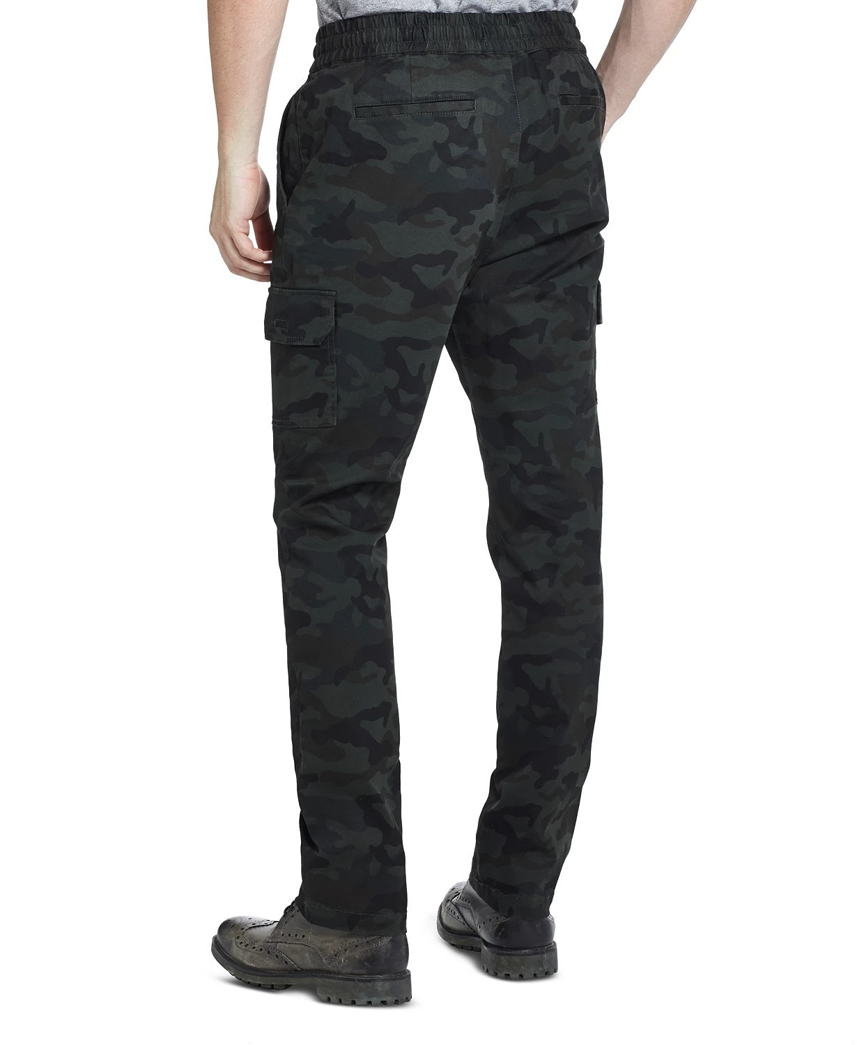 Calça cargo camuflada vintage masculina à prova de intempéries, verde, tamanho 2, extra grande