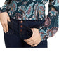Gypsies &amp; Moondust Juniors Shine Smocked Top Azul Marinho Tamanho Pequeno