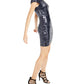 Vestido justo com lantejoulas e detalhes em malha Teeze Me Juniors, azul-marinho, tamanho 1
