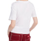 Camiseta Dickies Feminina de Algodão com Logotipo, Branca, Tamanho Grande