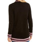 Cardigan feminino Tommy Hilfiger de tricô tipo cabo, preto, tamanho XX-G