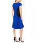 Vestido feminino Jessica Howard com cinto e blocos de cores, ajuste evasê, azul, tamanho 16