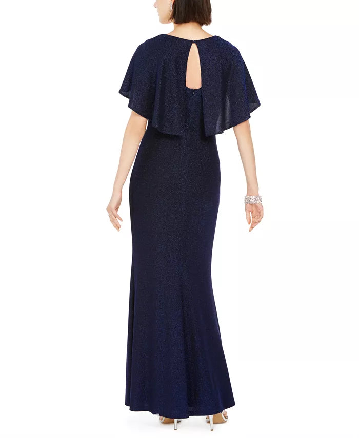 Vestido Capelet Feminino Jessica Howard, Cinza Escuro, Tamanho 10