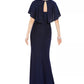 Vestido Capelet Feminino Jessica Howard, Cinza Escuro, Tamanho 10