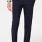 Calvin Klein Masculino X Slim Fit Stretch Azul Marinho Xadrez Calça Separada Tamanho Azul Marinho 40X32