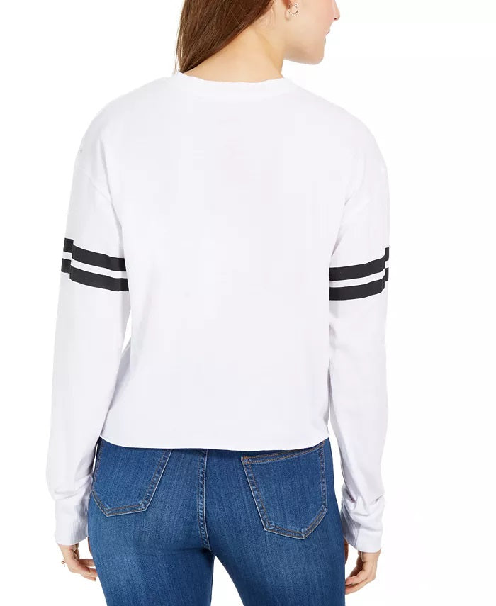 Blusa de algodão Disney Mickey da Modern Lux Junior, branca, tamanho grande