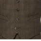Colete elástico para airsoft masculino Michael Kors Classic-Fit marrom tamanho grande