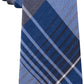 Gravata xadrez masculina Tre da Kenneth Cole Reaction, tamanho regular, azul marinho