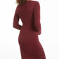 Vestido justo com tachas Planet Gold Juniors, vermelho, tamanho grande