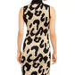 Vestido suéter com estampa de leopardo e glitter Planet Gold Juniors, amarelo, tamanho X-S