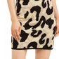 Vestido suéter com estampa de leopardo e glitter Planet Gold Juniors, amarelo, tamanho X-S