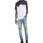 Camiseta Guss Masculina Oversized Ombre Branca Tamanho P