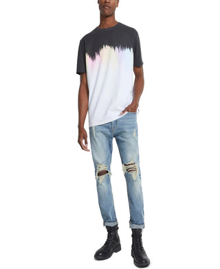 Camiseta Guss Masculina Oversized Ombre Branca Tamanho P