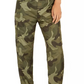 Calça jogger camuflada Almost Famous Juniors, verde, tamanho pequeno