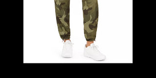 Calça jogger camuflada Almost Famous Juniors, verde, tamanho pequeno
