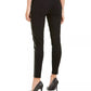 Leggings Moto Michael Kors Femininas em Couro Sintético, Pretas, Tamanho Médio