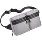 Bolsa de cintura masculina Steve Madden com dois bolsos, cinza, tamanho regular