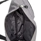 Bolsa de cintura masculina Steve Madden com dois bolsos, cinza, tamanho regular