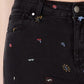 Calça jeans skinny com estampa gráfica Tinseltown Juniors, preta, tamanho 3