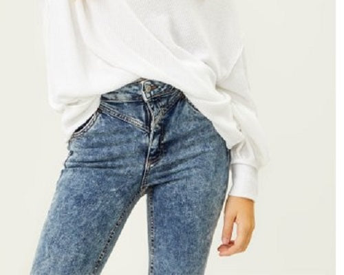 Suéter Hacci com Aperto Principal Feminino Free People, Branco, Tamanho Médio