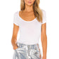 Camiseta Sonnet Feminina Free People Branca Tamanho P
