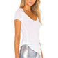 Camiseta Sonnet Feminina Free People Branca Tamanho P