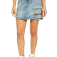 Minissaia Jeans Avenue Feminina Free People Azul Tamanho QUADRADO 24