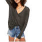 Pulôver feminino Ocean Air Hacci da Free People, preto, tamanho grande