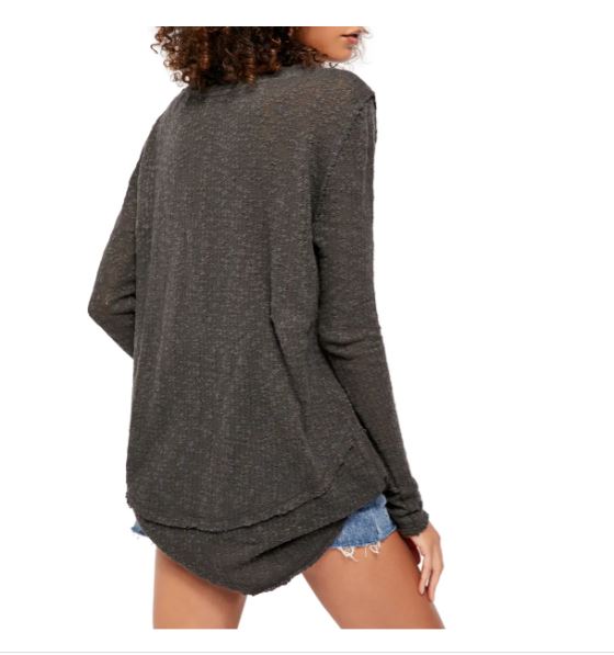 Pulôver feminino Ocean Air Hacci da Free People, preto, tamanho grande