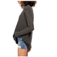 Pulôver feminino Ocean Air Hacci da Free People, preto, tamanho grande